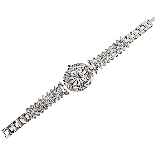 VALICLUD Damenuhr Betrachten Verstellbare Armbänder Für Damen Analoge Uhr Damen Quarz-Armbanduhr Für Damen Strassuhr Damen Kleine Uhr Modische Armbänder Für Frauen Digitaluhr Silver Metall von VALICLUD