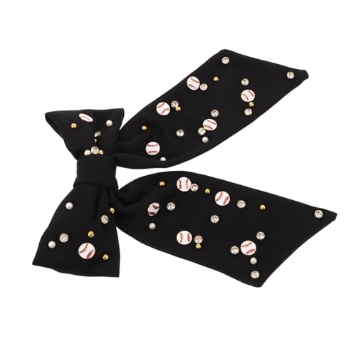 VALICLUD Haarklammer Mit Glitzernden Haarspangen Für Damen Strass-haaraccessoires Dekorative Haarspangen Mit Schleife Haarschleifen Für Erwachsene Teenager Schwarz von VALICLUD
