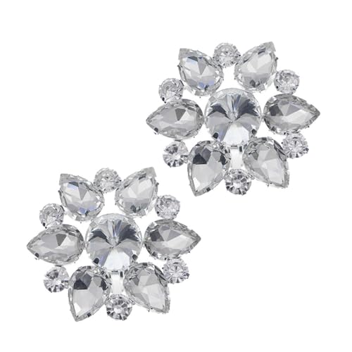 VALICLUD Dekorativer Schuhclip Wasserfall design Strass Schuhschmuck Abnehmbar Hochzeits Party damen Schuhe Zubehör Passend für Flache Hohe Absätze und Sandalen von VALICLUD
