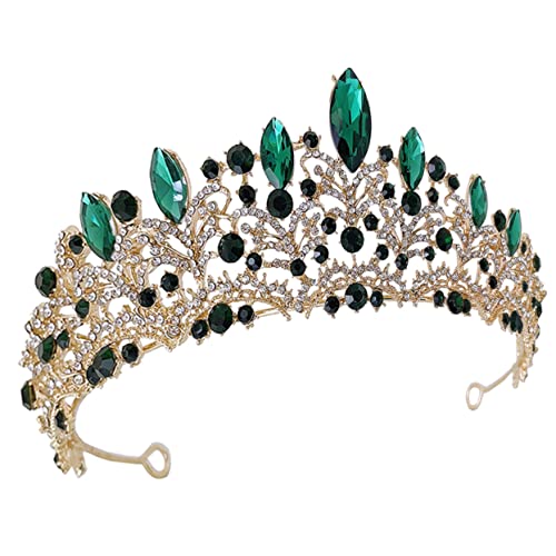 VALICLUD Diamantkrone Haar Accessoire Brautkönigin Hochzeitskranz Kopfschmuck Kronen Junggesellinnenabschied Braut Accessoires Dusche Tiara Dekorationen Mädchen Frauen Party von VALICLUD