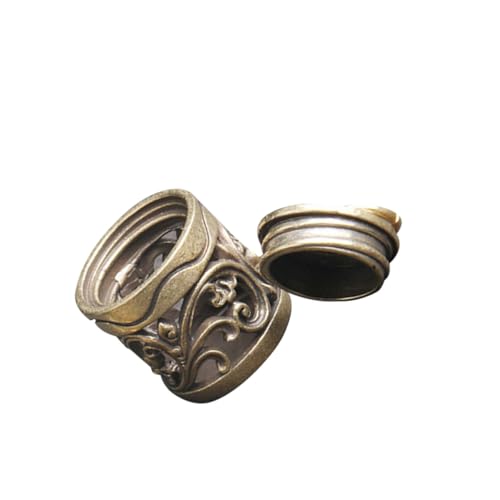 VALICLUD Diffuser Anhänger aus Messing Aromatherapie Schmuck mit Offenem Duftbehälter Dekorativer Kleiner Anhänger für Ätherische Öle Vielseitiger Accessoire Kompakte für Damen von VALICLUD