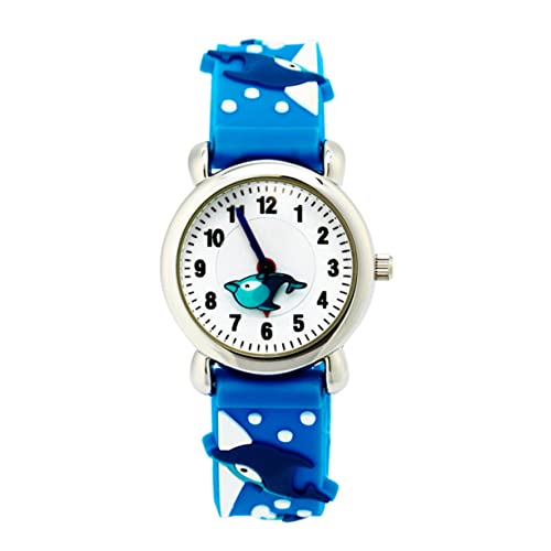 VALICLUD Digitale Armbanduhr Für Junge Mädchen Delfin Muster Uhr Cartoon Junge Mädchen Uhr Student Cartoon Zeitablesung Lernen von VALICLUD