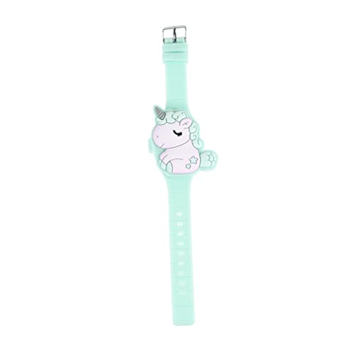 VALICLUD Einhorn Kinderuhr Digital Led Touchscreen Clamshell Uhr Aus Silikon Mit Einhorn Design Für Mädchen Als Geschenkuhr Leichte Und Angenehme Armbanduhr von VALICLUD