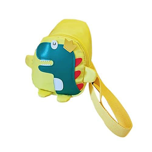 VALICLUD Cartoon Umhängetasche Für Junge Mädchen Multifunktionale Dinosaurier Brusttasche Leicht Robustes Verstellbarer Schultergurt Für Spielzeug Münzen Kleine Utensilien von VALICLUD