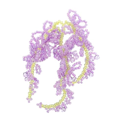 VALICLUD Diy Wisteria Blumen Charm Ohrringe Material Haar Dekoration Frauen Blumen Quaste Diy Haar Clip Herstellung Kit Zubehör von VALICLUD
