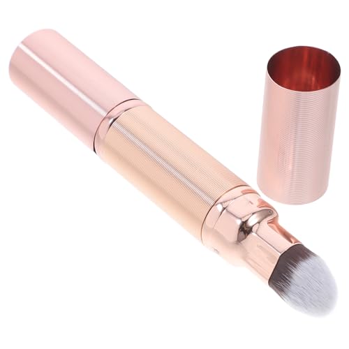 VALICLUD Doppelseitiger Make up Pinsel Einziehbarer Concealer Pinsel Für Puder Foundation Applikator in Roségold Kosmetik Für Unterwegs Für Damen von VALICLUD