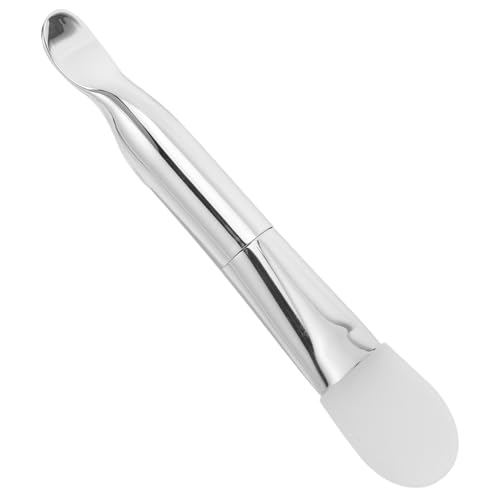 VALICLUD Doppelseitiger Silikon-maskenpinsel Mit Löffel-ende Und Weicher Bürste Applikator-werkzeug Für Hautpflegecreme Gel Und Schlammmasken Flexibler Spatel Für Make-up von VALICLUD