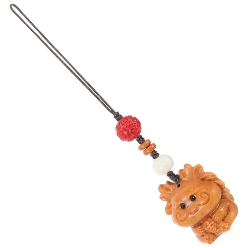 VALICLUD Drachen Schlüsselanhänger Charm aus Sandelholz Leichter Handyanhänger für Tasche Rucksack Vielseitiges Telefon accessoire Modisches Geschenk Langlebig und Kompakt von VALICLUD