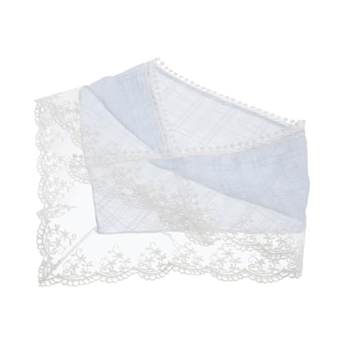 VALICLUD Retro Französisches Dreieck Haarbandana Spitze Sommer Kopftuch Für Damen Vintage Haarschal Als Hochzeitsaccessoire Atemberaubendes Haarstyling-accessoire Für von VALICLUD