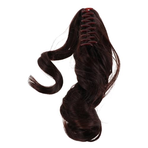 VALICLUD Dunkelbraune Lockige Claw Clip Ponytail Extension Natürliche Kurzhaar Optik Weiches Haarteil für Frauen Vielseitige Haarverlängerung für Alltag und Party VALICLUD Dunkelbraune Lockige Claw Clip Ponytail Extension Natürliche Kurzhaar Optik Weiches Haarteil für Frauen Vielseitige Haarverlängerung für Alltag und Party von VALICLUD