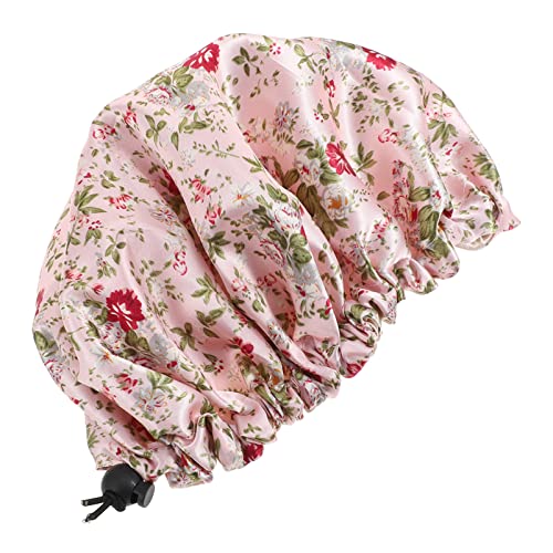 VALICLUD Duschhaube Mädchen Schlaf Kleinkind Kind Haare Waschen Babys Satin Verstellbar Hut Praktisch Atmungsaktiv Rosa Polyester von VALICLUD