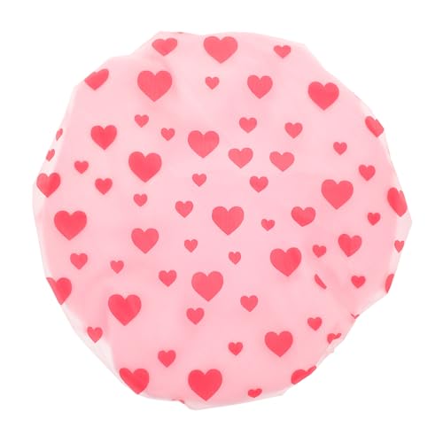 VALICLUD Duschhaube Trockenhaube Für Haare Fön Kappe Shampoo-kappen Haarkappe Für Die Dusche Badezimmerkappe Trockene Haarkappe Mütze Für Frauen Waschbare Duschkappe Rosa Korallenvlies von VALICLUD