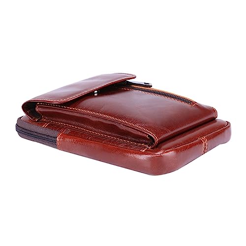 VALICLUD Elegante Herren-hüfttasche Aus Leder Im Retro-Stil Kompakt Für Den Täglichen Gebrauch Bei Outdoor-abenteuern von VALICLUD