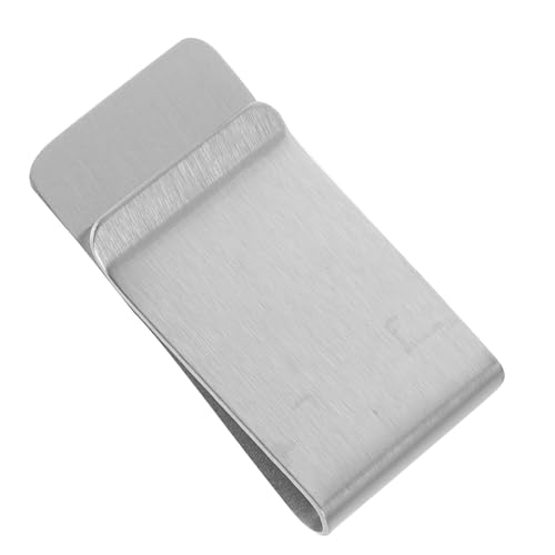 VALICLUD Edelstahl Geldklammer Doppelseitig Finish Langlebig Schlankes Design für Herren und Damen Fronttasche Ersatz für Geldbörse Kartenhalter und Geldclip von VALICLUD
