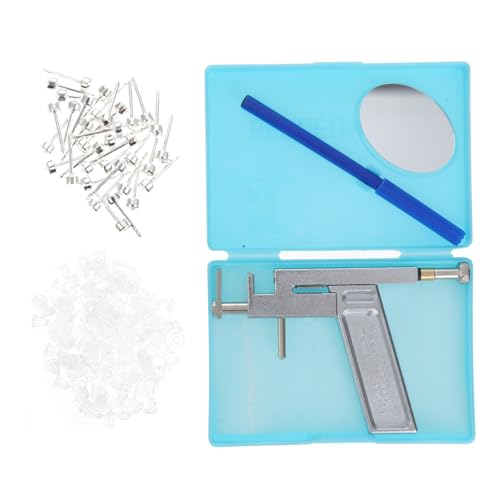 VALICLUD Edelstahl Ohrlochstecher Tragbares Piercing Werkzeug Rostfrei Sicher Schmerzarm für Damen Herren Inklusive Ohrstecker Einfach Selbst Ohrlöcher Stechen von VALICLUD