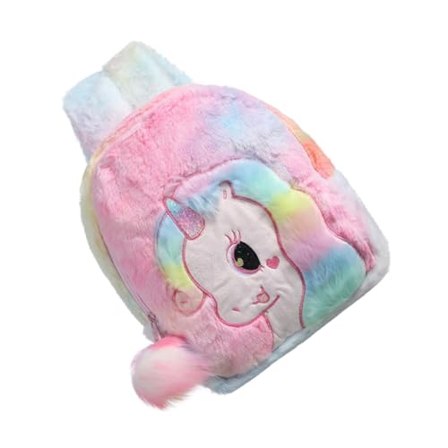 VALICLUD Plüsch Rucksack Für Mädchen Kinderschultasche Mit Verstellbaren Schultergurten Leicht Tragbar Für Kindergarten Und Festival Geeignet Als Geburtstagsgeschenk von VALICLUD