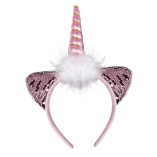VALICLUD Leuchtendes Einhorn Stirnband Led Haarreif Für Geburtstag Party Tragen Mit Blinkenden Kopfschmuck von VALICLUD
