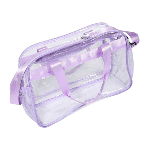 VALICLUD Transparente Tragetasche Aus PVC Große Reisetasche Und Sporttasche Durchsichtige Taschen Für Damen Und Arbeit Praktischer Make-up-Organizer Mit Viel Fassungsvermögen von VALICLUD