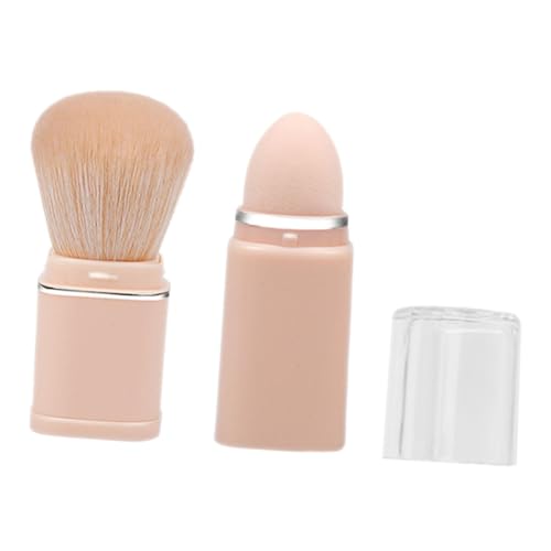 VALICLUD Einziehbarer Make up Pinsel 2-in-1 Für Losen Puder Tragbarer Rougepinsel Mit Deckel Für Frauen Und Mädchen Für Reisen Und Outdoor Anwendungen von VALICLUD