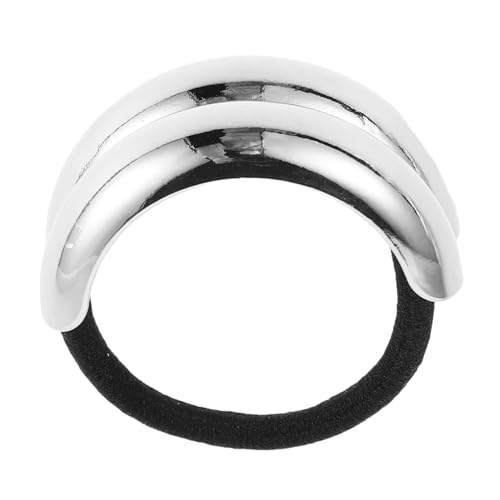 VALICLUD Elastische Haargummis Aus Metall Geometrisches Muster Für Mädchen Und Frau Haarschmuck Stirnband Für Hochzeit Und Täglichen Gebrauch Accessoire von VALICLUD