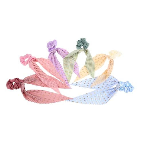 VALICLUD 6stücke Elastisches Haargummiseil Haar Scrunchy Ersatz Weibliche Haargummi-schale Dehnbar Und Süß Für Pferdeschwanz Dekoratives Haarschmuck Accessoire Für Frauen von VALICLUD