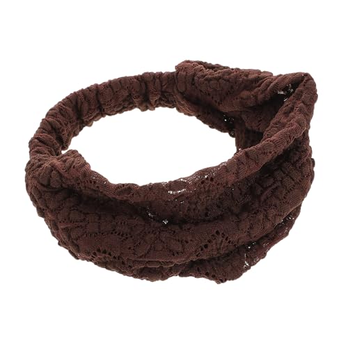VALICLUD Elastische Stirnbänder Für Damen Spitzen-kopftuch Haarbedeckung Vintage-boho-accessoire Modisches Weiß von VALICLUD