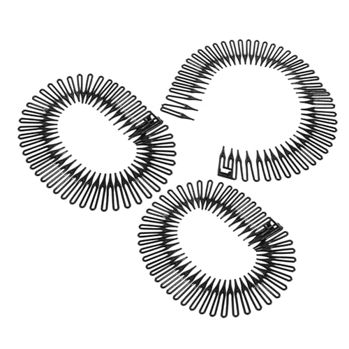 VALICLUD Elastischer Haarkamm Mit Verstellbarem Design Runde Zähne Für Männer Und Frauen Stretch-stirnband Aus Kunststoff Für Sportliche Aktivitäten Haarwickelhalter Für Friseure von VALICLUD