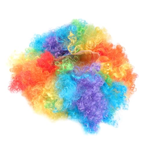 VALICLUD Bunter Clown Perücke Für Kostümpartys Große Afro-wig Für Halloween Karneval Und Bühnenauftritte Einheitsgröße Farbenfroh Und von VALICLUD