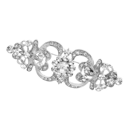 VALICLUD Elegante Alloy Brosche mit Perlen und Strasssteinen Dekorativer Kleidungsclip für Damen Leichter Ansteckpin für Pullover Kleider und Schals für Alltag und Festliche Anlässe von VALICLUD