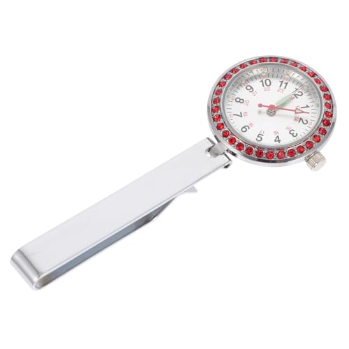 VALICLUD Pocket Watch Uhr Mit Glow- Taschenuhr Für Und Ärzte Praktische Ansteckuhr Silbernes Design Perfektes Für Medizinisches Personal von VALICLUD