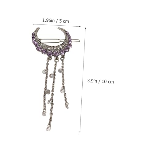 VALICLUD Elegante Haarnadel mit Funkelnden Strasssteinen und Stilvollem Tassel design Leichter Langlebiger Haarclip für Damen und Mädchen zum Festhalten und Dekorieren von von VALICLUD