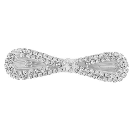 VALICLUD Schicke Haarnadel Mit Strass-clip Für Damen Entenschnabel-haar-accessoire Schleifen-clip Druckknopf-haarspangen Für Einen Modischen Look von VALICLUD