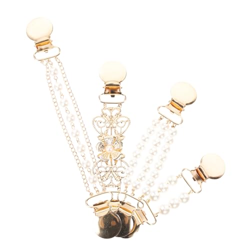 VALICLUD Elegante Pullover-clipkette Elegante Strickjacke Für Damen Cinch-clip Kleiderclips Schalbrosche von VALICLUD