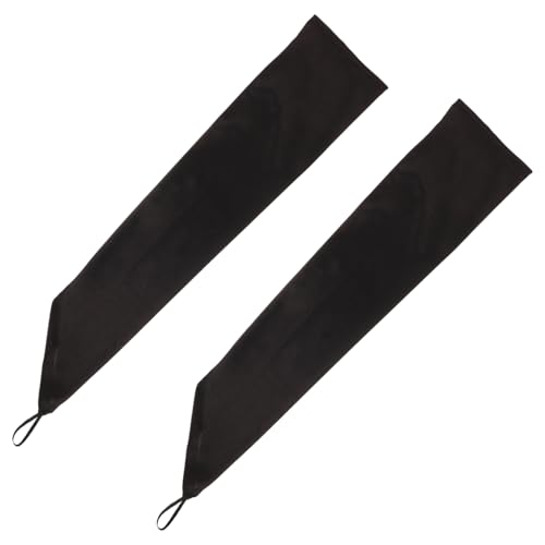 VALICLUD Elegante Schwarze Fingerlose Handschuhe Satin Opernhandschuhe Frauen Braut Hochzeitskleid Gothic Kleid Formal von VALICLUD