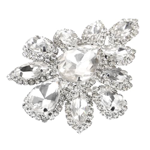 VALICLUD Elegante Strass Brosche Für Hochzeiten Und Partys Kreatives Design Form Einer Ideales Accessoire Für Brautkleider Und Festliche Anlässe Modische Anstecknadel Für Damen von VALICLUD