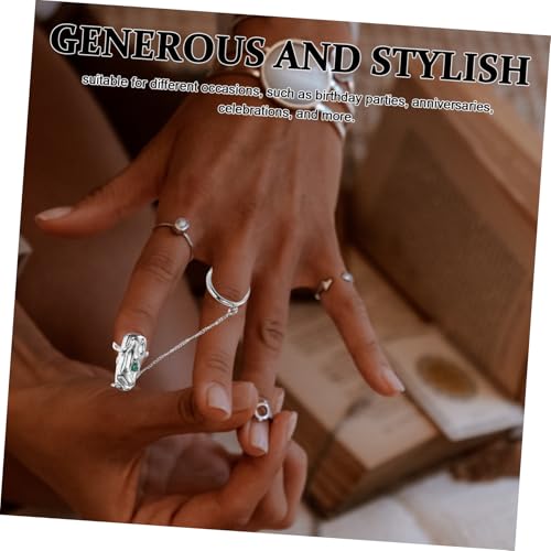 VALICLUD Eleganter Fingernagelring Damen Vintage Schmuck Fingertip Ring Design Schmuckaccessoire für Geburtstagsfeier Weihnachten Alltag für Freundin Mutter Brautjungfer von VALICLUD