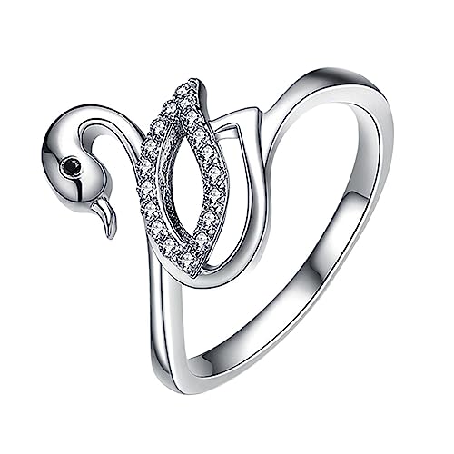 VALICLUD Sterling Silber Vogel Ringe Mädchen Fashional Ringe Mit Strasssteine Für Anlässe Hautfreundlich von VALICLUD