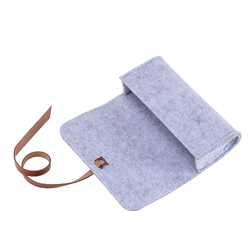 VALICLUD Filz Brillentasche Tragbar Für Sonnenbrillen Mit Schutzhülle Aufbewahrungstasche Roll up Case Beutel Minimalistisches Design von VALICLUD