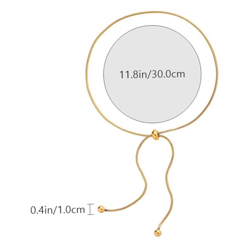 VALICLUD Elegantes Damen Fußkettchen Snake Bone Design Langlebige Verstellbare Modische Fußkette Dekoratives Goldenes Schmuckaccessoire für Sommer und Alltag von VALICLUD