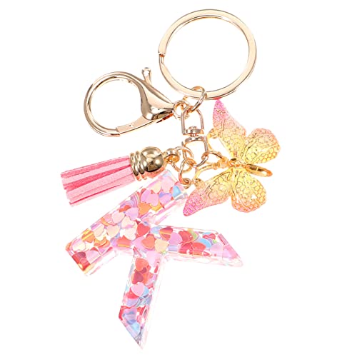 VALICLUD Buchstaben-schlüsselanhänger - Schlüsselanhänger Mit Herzanhänger - Taschenanhänger von VALICLUD