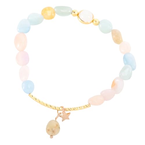 VALICLUD Erdbeerkristallarmband Quarz Perlen süße Armbänder zierlich Strassarmband Schmuck Mode-Handkette Valentinstag Armband Colorful von VALICLUD