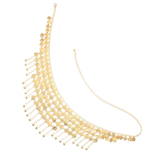 VALICLUD Ethnischer Metall Taillengürtel mit Vintage Münzanhängern Leichter Bauchkettengürtel für Frauen Langlebiger Hüftschmuck für Alltag Party und Festival von VALICLUD