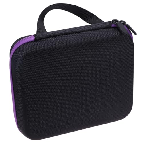 VALICLUD Eva Ätherische Öle Tasche Fächer Stoßfest Tragbar Flaschen Organizer Makeup Kosmetiktasche Reise Home Violett von VALICLUD