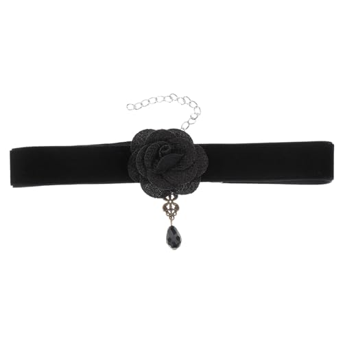 VALICLUD Extravaganter Spitzen choker Halskette Damen Kurz Kettenkragen Schmuck für Alltag Party Cosplay von VALICLUD