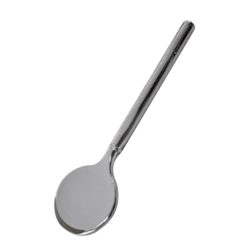 VALICLUD Eye Creme Stick Metallschaufel Hautpflege Schminklöffel Gesichtscreme Löffel Augencreme-Kosmetiklöffel Gesichtslöffel Maskenspatel Lotionsschaufel Zinklegierung Silber von VALICLUD