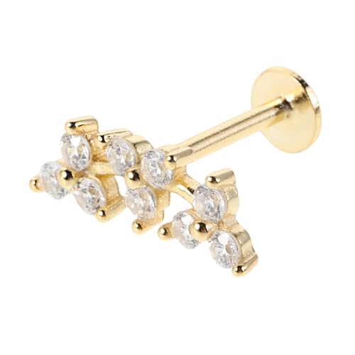 VALICLUD Fächerförmige Ohrstecker Damen Leicht Zirkonia Schmuck Elegant Robust Alltag Schmuck von VALICLUD