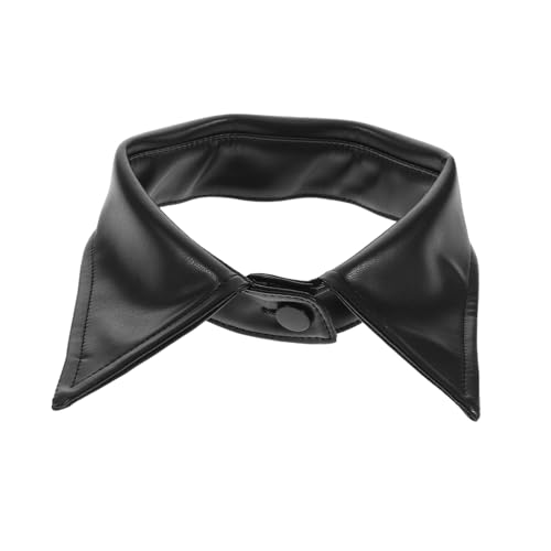 VALICLUD Fake- aus Hemdkragen falscher Kragen gefälschter weißer Kragen Mantel-Accessoire mit gefälschtem Kragen falscher Hemdkragen Falsches für Pu Black von VALICLUD