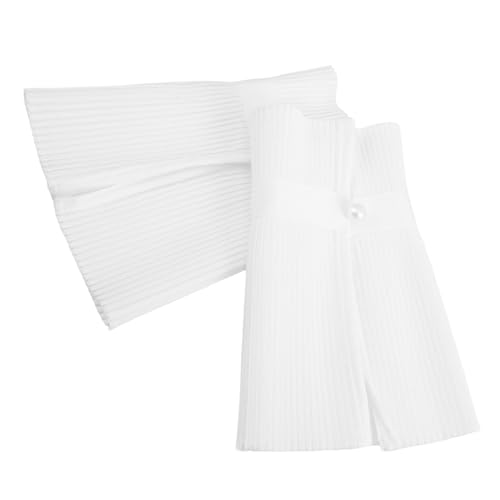 VALICLUD Falsche Manschetten Für Damen Mit Rüschenkanten Abnehmbare Handgelenkmanschetten Für Blusen Und Mäntel Modisches Kleidungszubehör Für Pullover Und Mädchenbekleidung von VALICLUD