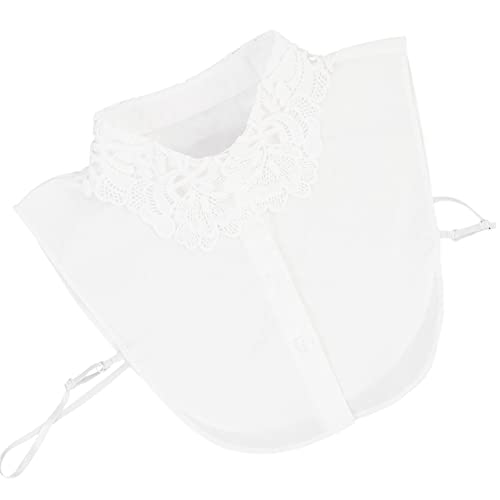 VALICLUD Falscher Spitzenkragen Abnehmbar Für Damen Business Anzug Accessoire Mit Verlängerten Trägern Auszuziehen von VALICLUD