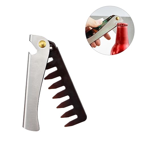 VALICLUD Faltbarer Haarkamm für Männer Griff Tragbarer Styling Kamm Antistatik für Reisen Massagefunktion von VALICLUD